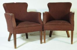 BRITISH MODERN DESIGN - PAIR OF MID CENTURY ARMCHAIRS
