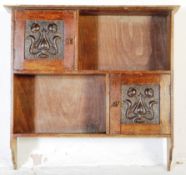 EARLY 20TH CENTURY ARTS & CRAFT MAHOGANY WALL CABINET
