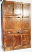 VINTAGE 20TH OAK KITCHEN LARDER PANTRY CABINET