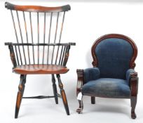 TWO 20TH CENTURY APPRENTICE PIECE CHAIRS