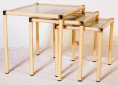 ITALIAN MODERN DESIGN - MID CENTURY ITALIAN FAUX BAMBOO NEST