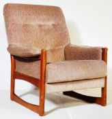 BRITISH MODERN DESIGN - MID CENTURY TEAK WOOD ARMCHAIR