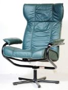 KEBE OF DENMARK - DANISH 20TH CENTURY LEATHER ARMCHAIR