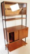 RETRO MID CENTURY AVALON TEAK WALL UNIT IN A LADDERAX STYLE