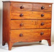 19TH CENTURY GEORGE III MAHOGANY CHEST OF DRAWERS