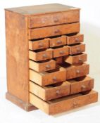 19TH CENTURY VICTORIAN ELM WATCHMAKERS CHEST