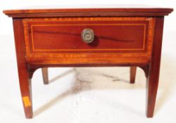EDWRDIAN 1900S INLAID MAHOGANY APPRENTICE PIECE DESK