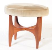 MID CENTRUY G PAN FRESCO TEAK DRESSING TABLE STOOL