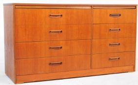 VINTAGE 20TH CENTURY TEAK CHEST OF DRAWERS