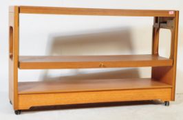 RETRO 1980'S METAMORPHIC TWO TIER REVOLVING DRINKS TROLLEY