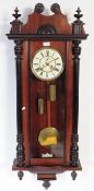 VICTORIAN 19TH CENTURY MAHOGANY VIENNA REGULATOR