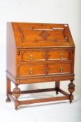 19TH CENTURY JACOBEAN REVIVAL OAK BUREAU