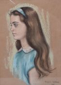 MARJORIE WILDING (1909-2009) - PASTEL PORTRAIT STUDY