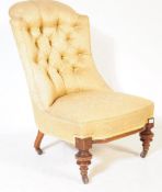 VICTORIAN AESTHETIC MOVEMENT NURSING CHAIR