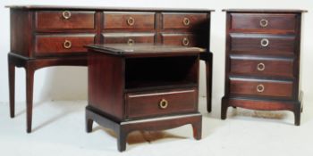 STAG FURNIRURE MINSTREL - DRESSING TABLE & BEDSIDE TABLES