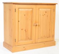 CONTEMPORARY COUNTRY PINE TWIN DOOR HALL CABINET