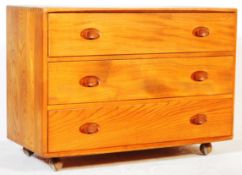 ERCOL - WINDSOR RANGE - MID CENTURY ELM CHEST OF DRAWERS