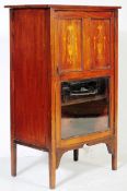 EARLY 20TH CENTURY EDWARDIAN MAHOGANY INLAID MUSIC CABINET