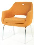 MID 20TH CENTURY UPHOLSTERED OFFICE DESK ARMCHAIR