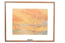 EARLY 20TH CENTURY AFRICAN SCHOOL WATERCOLOUR BY A E CAPELL