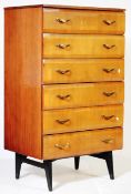 MID CENTURY MEREDEW 1960S TEAK PEDESTAL CHEST OF DRAWERS