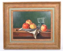 JACK HARTERT 1970 OIL ON BOARD STILL LIFE PAINTING