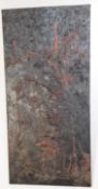20TH CENTURY ABSTRACT ACRYLIC OIL ON CANVAS PAINTING