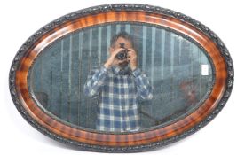 19TH CENTURY VICTORIAN CARVED EBONISED MIRROR
