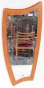 VINTAGE DANISH ATOMIC INSPIRED TEAK WALL MIRROR