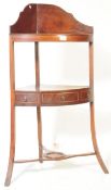 19TH CENTURY GEORGE III MAHOGANY CORNER WASHSTAND