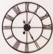 LARGE CONTEMPORARY GARDEN OUTDOOR WALL CLOCK