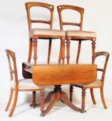 VINTAGE 20TH CENTURY PEMBROKE DINING TABLE & CHAIRS