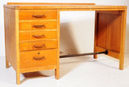 LEBUS - RETRO MID 20TH CENTURY OAK SCHOOL DESK