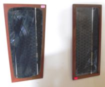 BRITISH MODERN DESIGN - MID CENTURY TEAK WALL MIRRORS