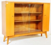NATHAN FURNITURE - MID CENTURY TEAK WOOD LIBRARY BOOKCASE