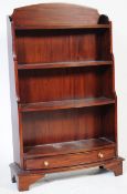 20TH CENTURY MAHOGANY WATERFALL BOOKCASE CABINET