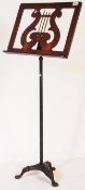 EARLY 20TH CENTURY MAHOGANY MUSIC RACK STAND