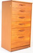MID 20TH CENTURY AUSTINSUITE TEAK TALLBOY CHEST OF DRAWERS