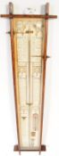ADMIRAL FITZROY OAK STICK BAROMETER