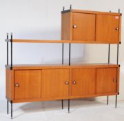 MID 20TH CENTURY BEECH WOOD SIDEBOARD / CUPBOARD