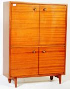 BEAVER & TAPLEY - MID CENTURY TEAK WOOD PEDESTAL CABINET