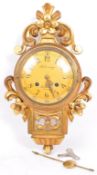 F. W. TORNBERG SWEDISH GILTWOOD WALL CLOCK