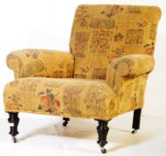 VINTAGE 20TH CENTURY HOWARD STYLE LOUNGE ARMCHAIR