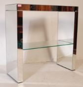 CONTEMPORARY 20TH CENTURY MIRRORED CONSOLE TABLE
