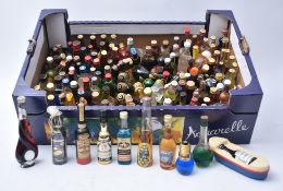 COLLECTION OF VINTAGE MINIATURE LIQUOR BOTTLES