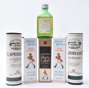LAPHROAIG & JOHNNY WALKER - SCOTCH WHISKY MINIATURE BOTTLES