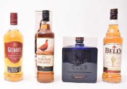FOUR SINGLE GRAIN & BLENDED SCOTCH WHISKY BOTTLES