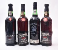 ASSORTMENT OF VINTAGE TAYLOR'S & COCKBURN'S VINTAGE PORT (4)