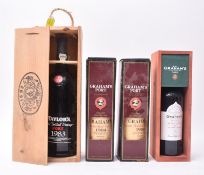 FOUR VINTAGE GRAHAM'S VINTAGE PORT & TAYLOR'S PORT BOTTLES