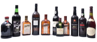 COLLECTION OF FRENCH & BRITISH SELECTED WINES BOTTLES